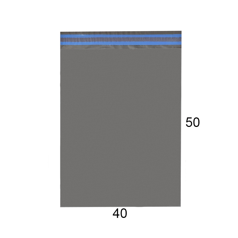 50 Saquinhos Para Envio 40x50 Cinza/Preto Envelopes De Segurança Embalagens Plásticas Correios Pac Sedex e Outras