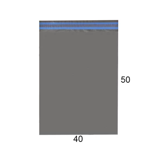 50 Saquinhos Para Envio 40x50 Cinza/Preto Envelopes De Segurança Embalagens Plásticas Correios Pac Sedex e Outras