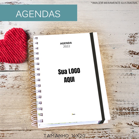 Agenda Personalizada Com Nome Ou Logo 2025 Logomarca Minha Logo Empresa ...