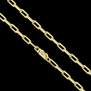 Cordão Masculino Corrente Cartier Banhado a ouro 18k Folheado Dourado