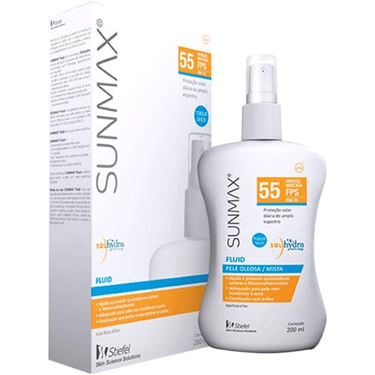 Sunmax Fluid FPS 55 - Protetor Solar 200ml | Shopee Brasil
