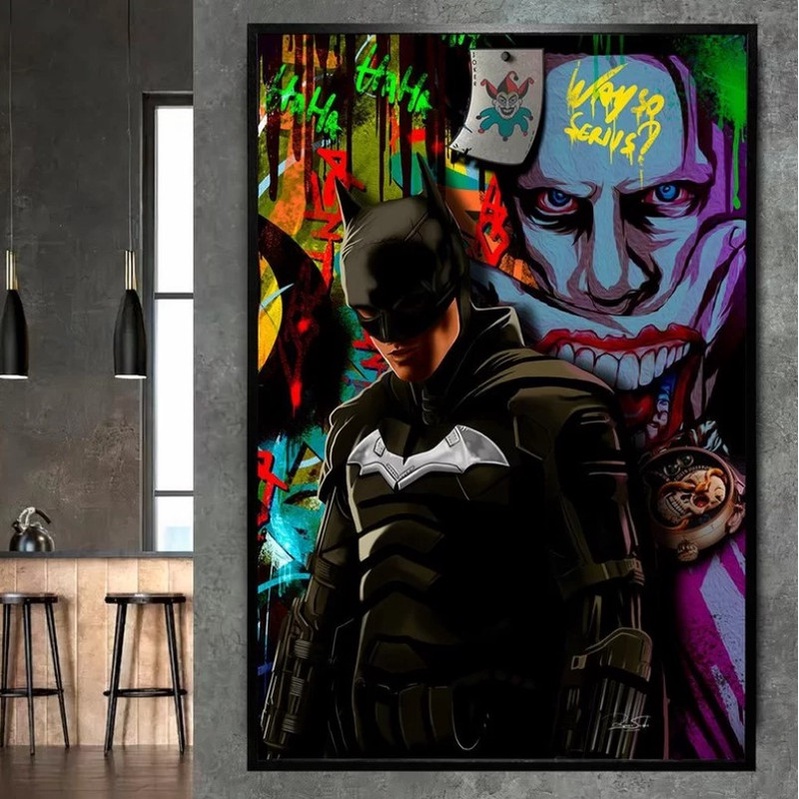Quadro Decorativo 90x70cm Herói Morcego
