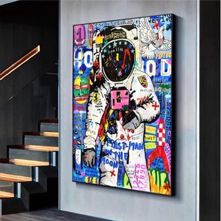Quadro Fotografo Astronauta 110x80cm Sala Quarto Luxo