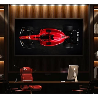 Quadro Decorativo Ferrari F1 110x80cm Sala Quarto