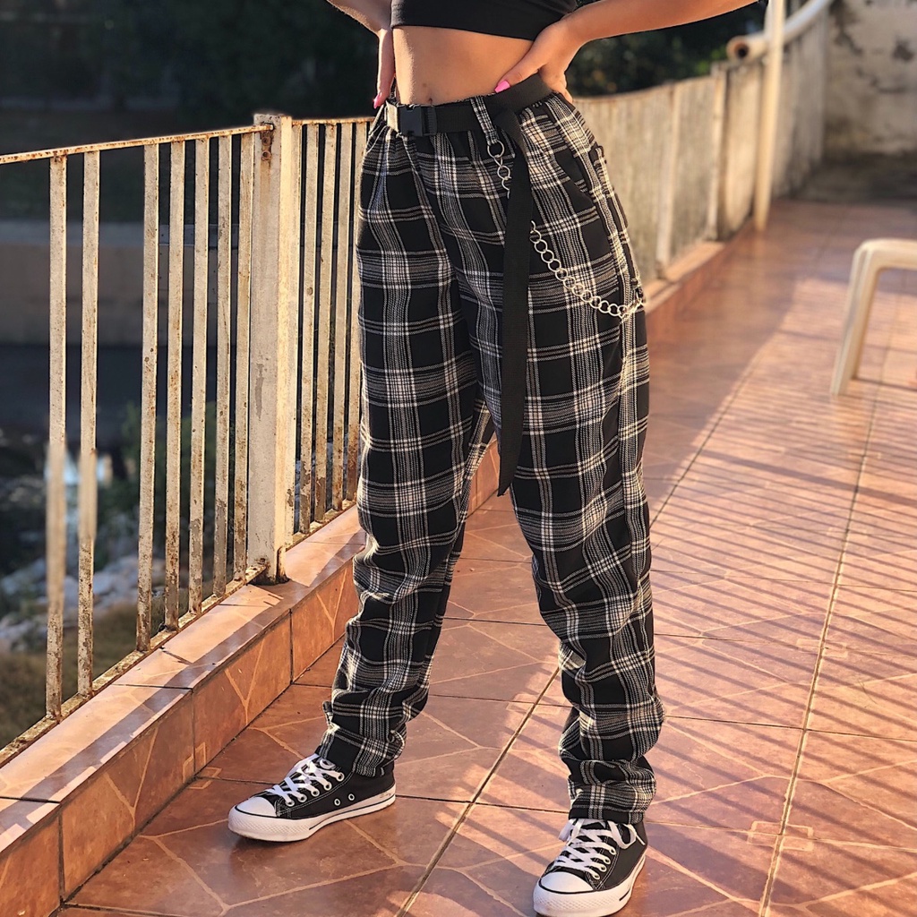 Calça Feminina Calca Xadrez Alfaiataria Xadrez Tendencia 2019 Moda