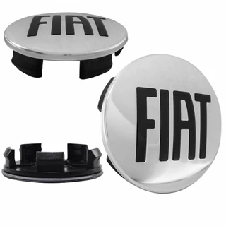 Jogo Calota Calotinha Miolo Centro Alumínio Fiat Strada Pulse Ideia Punto Linea 49,6mm (FT040)