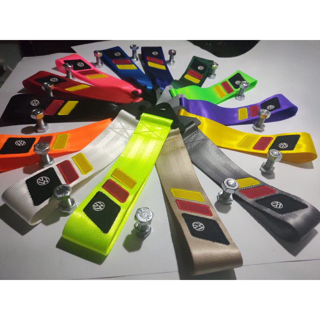 Tow Strap Cinta De Reboque Bordado Volkswagen