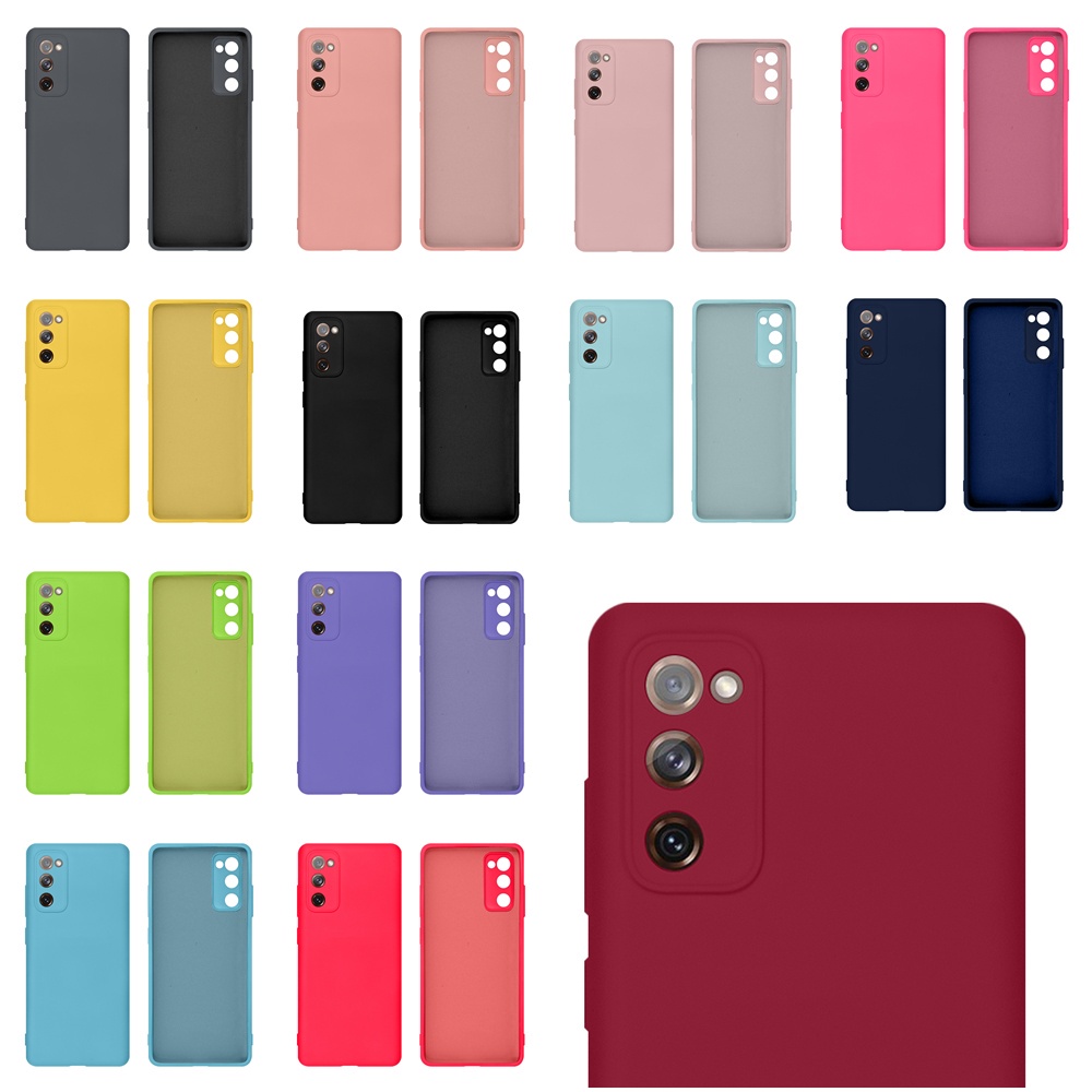 Capinha para Galaxy S20 FE Capinha Silicone Aveludada Lisa Envio Imediato