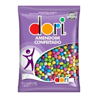 Amendoim Doce Colorido Crocante Pacote 700g - Dori
