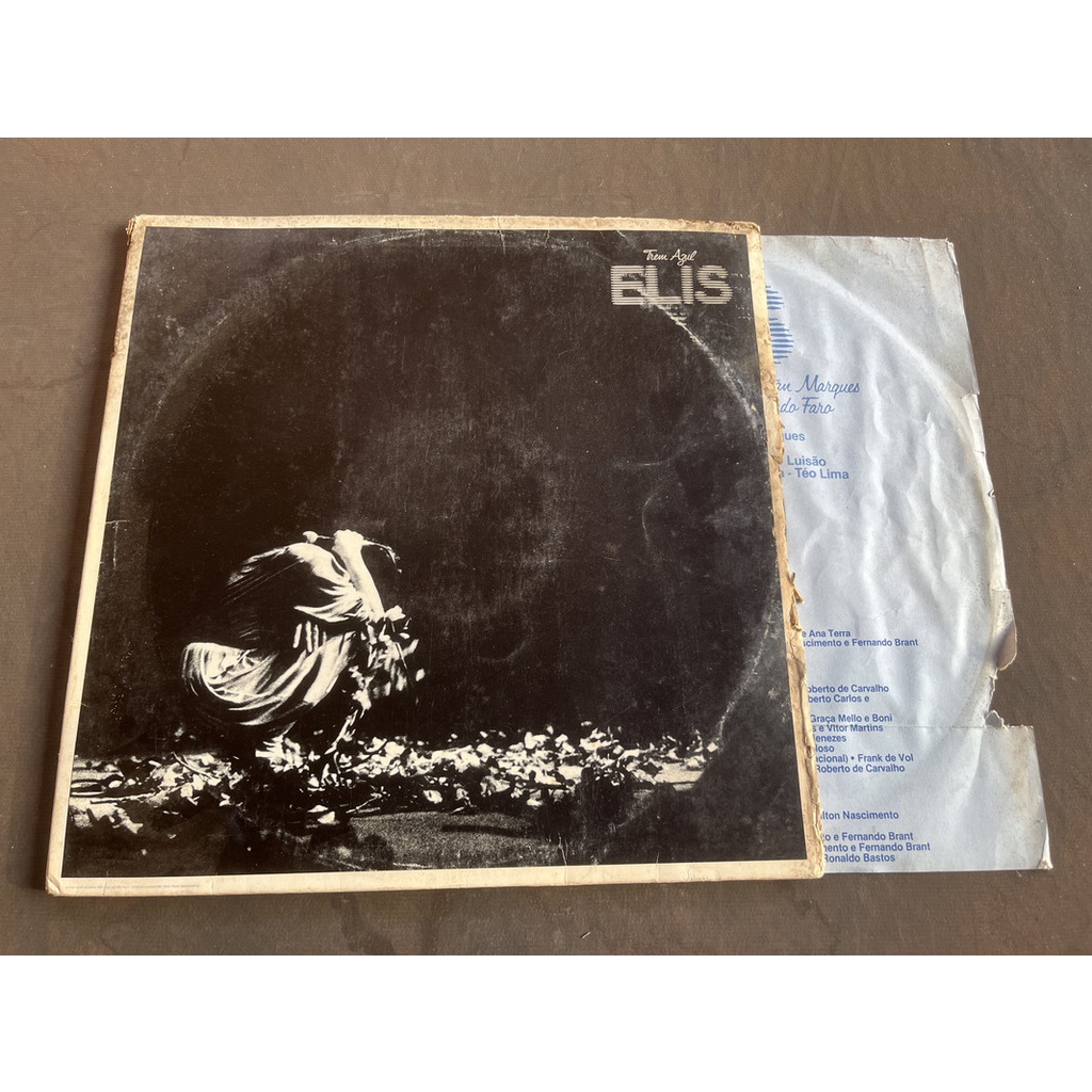 LP ELIS REGINA TREM AZUL GATEFOLD C/ENC 1982