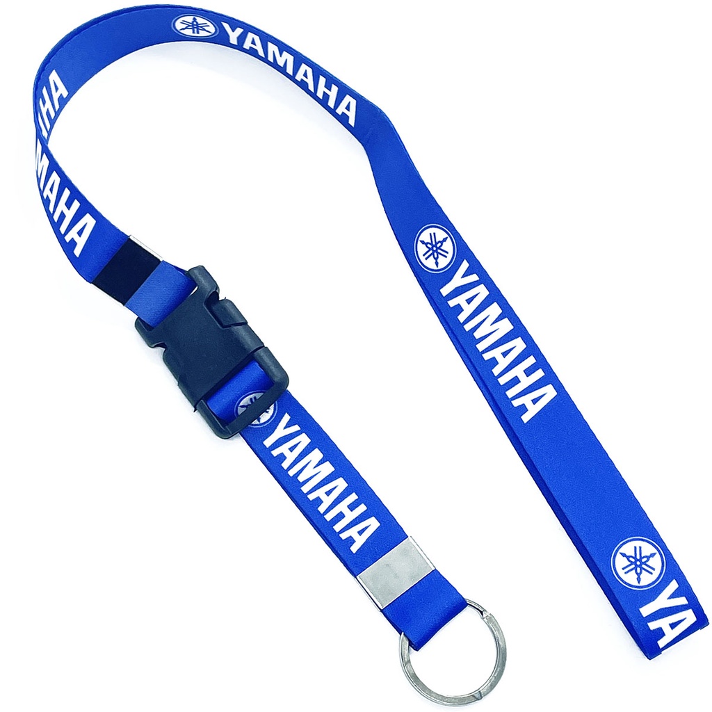 Cordão Chaveiro Moto Yamaha - Azul com Engate Rápido