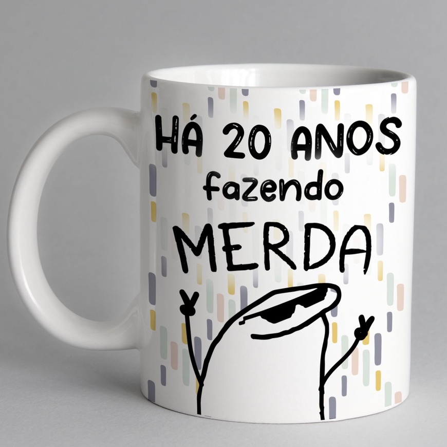 Caneca Meme Flork Há Anos Fazendo M