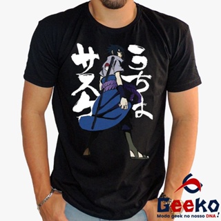 Camiseta Sasuke Uchiha Narut Mangá Desenho Anime Otaku 960 no Shoptime