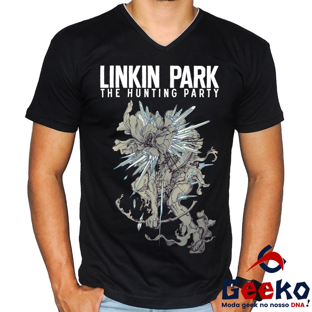 Camiseta Linkin Park 100% Algodão - The Hunting Party - Rock