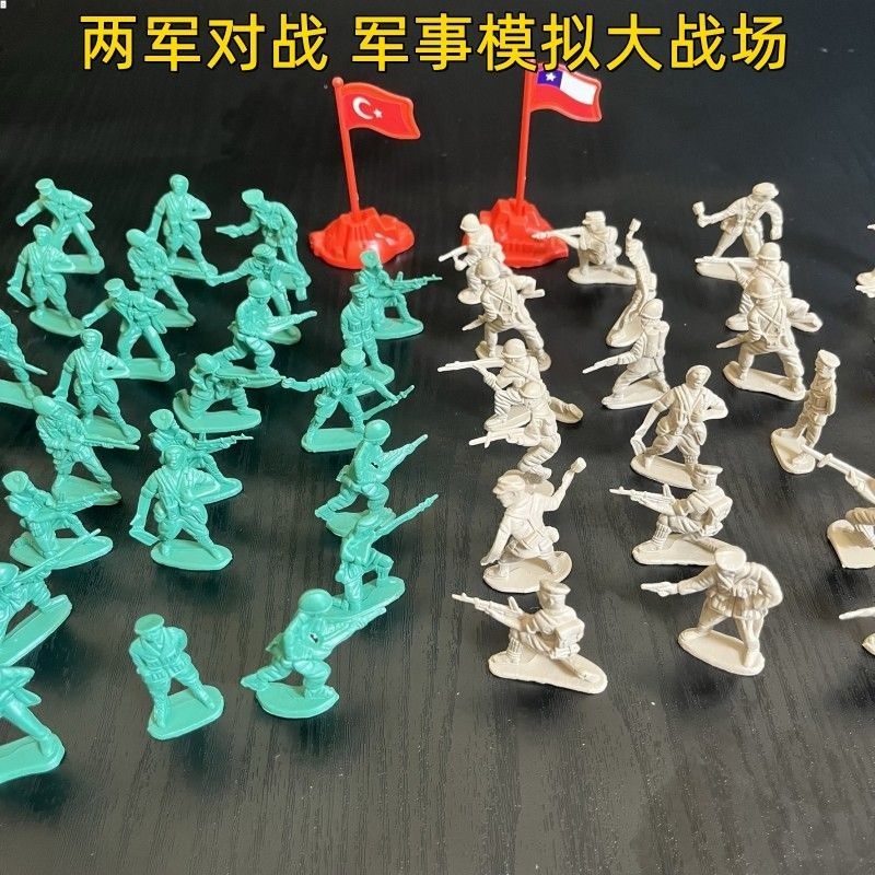 Brinquedo Pequeno Soldado de Guerra Legião de Guerra Minifigure Mesa de Areia Modelo Cena Verde Pequeno Soldado de Guerra Menino de Guerra Presente Educacional *