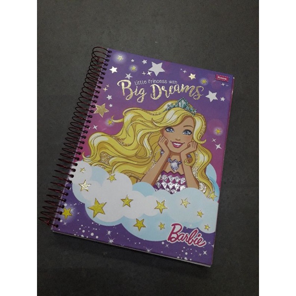 Caderno grande antigo da Barbie Unicórnio | Shopee Brasil