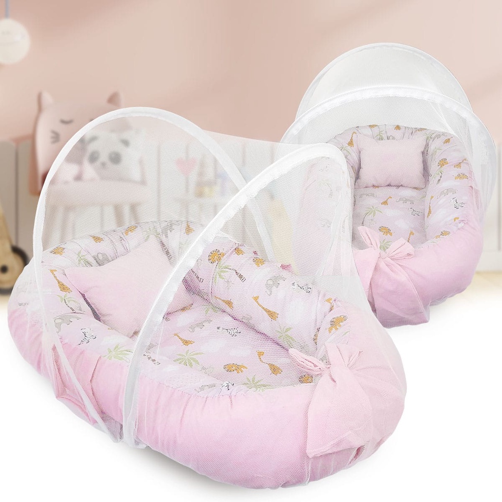 Quarto Completo Primavera Enxoval Bebê Menina Branco - Bege - Rosa 100%  Algodão