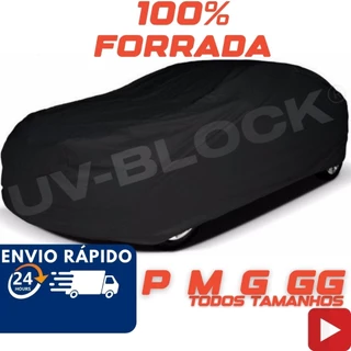 Capa Cobrir Carro Couro Forro Total 100% Impermeável UV-Block Protege Sol Chuva Proteção Anti-UV Lona de Carro
