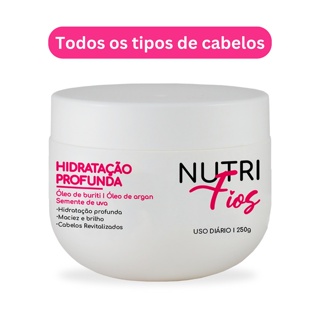Máscara de Tratamento Hidratação Profunda Para Cabelos Nutri Fios