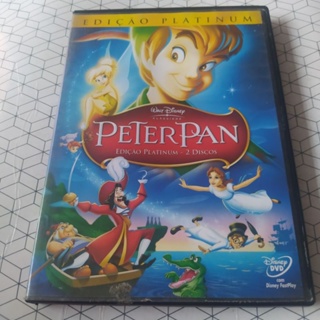 PETER PAN (DVD-Filme), Infantil, Capitao Gancho, Sininho, Piratas,  Original-Lacrado, Colecionador, Unitario