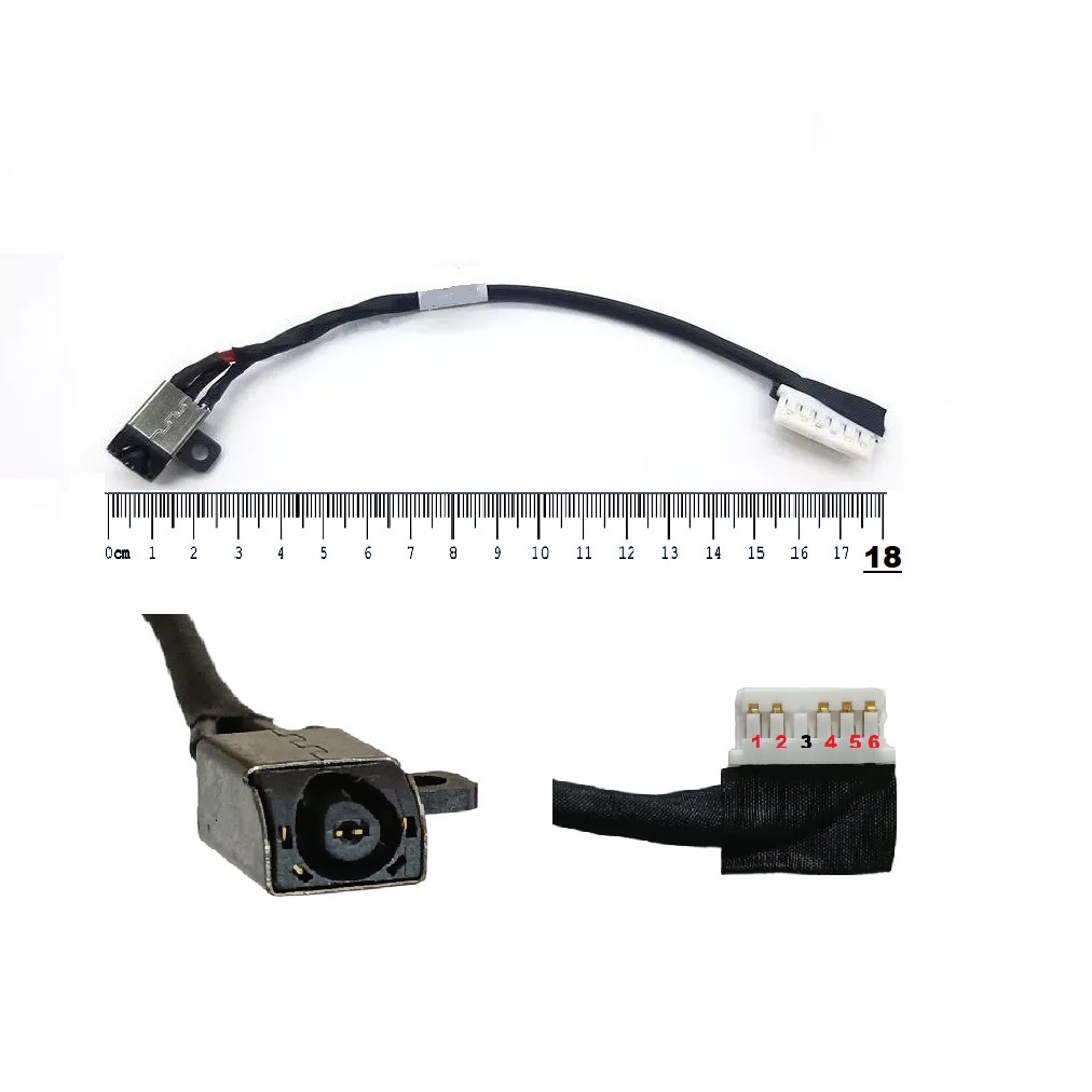 Connecteur Jack D'Alimentation DC Pour Dell Inspiron 17 – Référence 2K7X2, Neuf