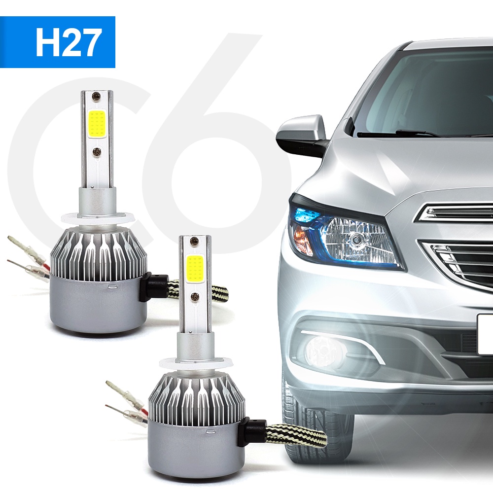 Par Lâmpadas H27 Farol Milha Hyundai Santa Fé 2010 2011 2012 2013