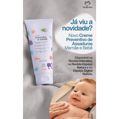 Creme Preventivo De Assaduras Natura Mamãe Bebê.