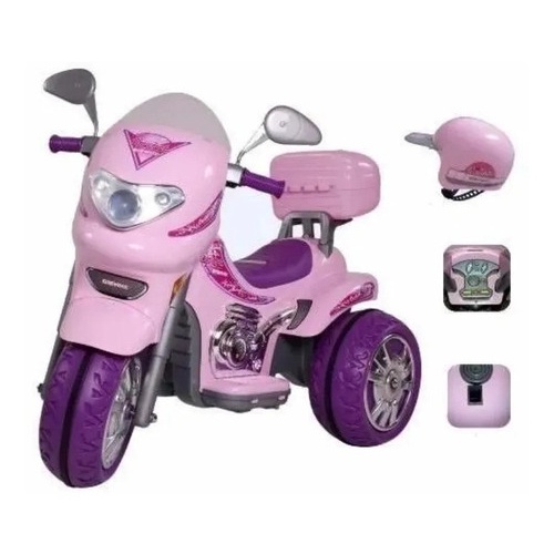 Moto Elétrica Infantil Feminina Super Girls 6 V- Biemme - Isas Brinquedos e  Bikes