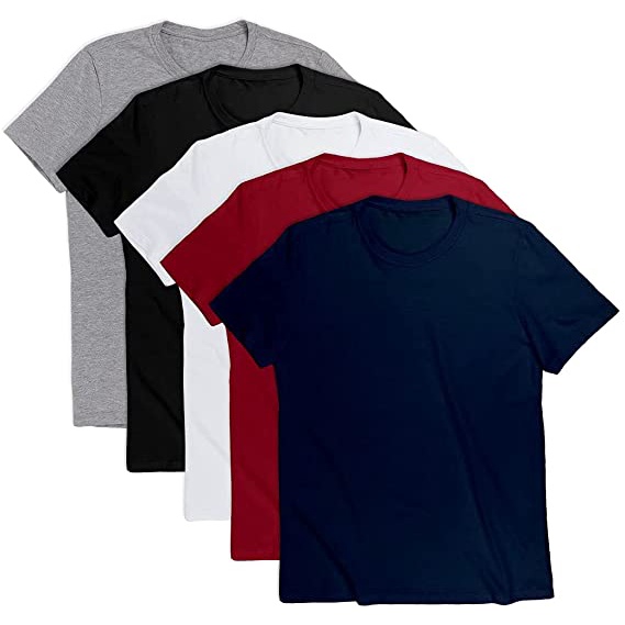 Kit 6 Camiseta Masculina Blusa Camisa Lisa Basicá Não Encolhe Malha Premium