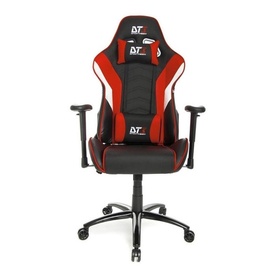 Cadeira De Escritório Dt3sports Elise Gamer Ergonômica Preta E Vermelha Com Estofado De Couro Sintético