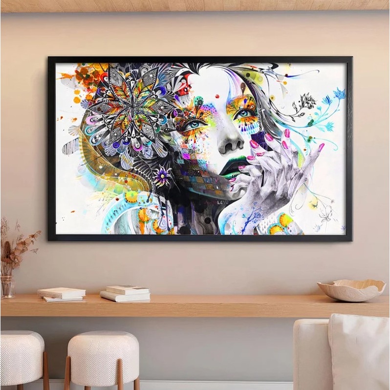 Quadro Decorativo Grande 112x82cm Árvore do Luar
