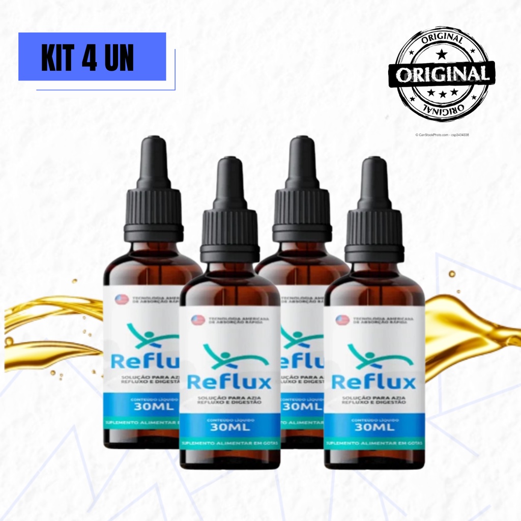 Big Oferta Kit 4 Frascos Reflux Super Potente Oficial | Shopee Brasil