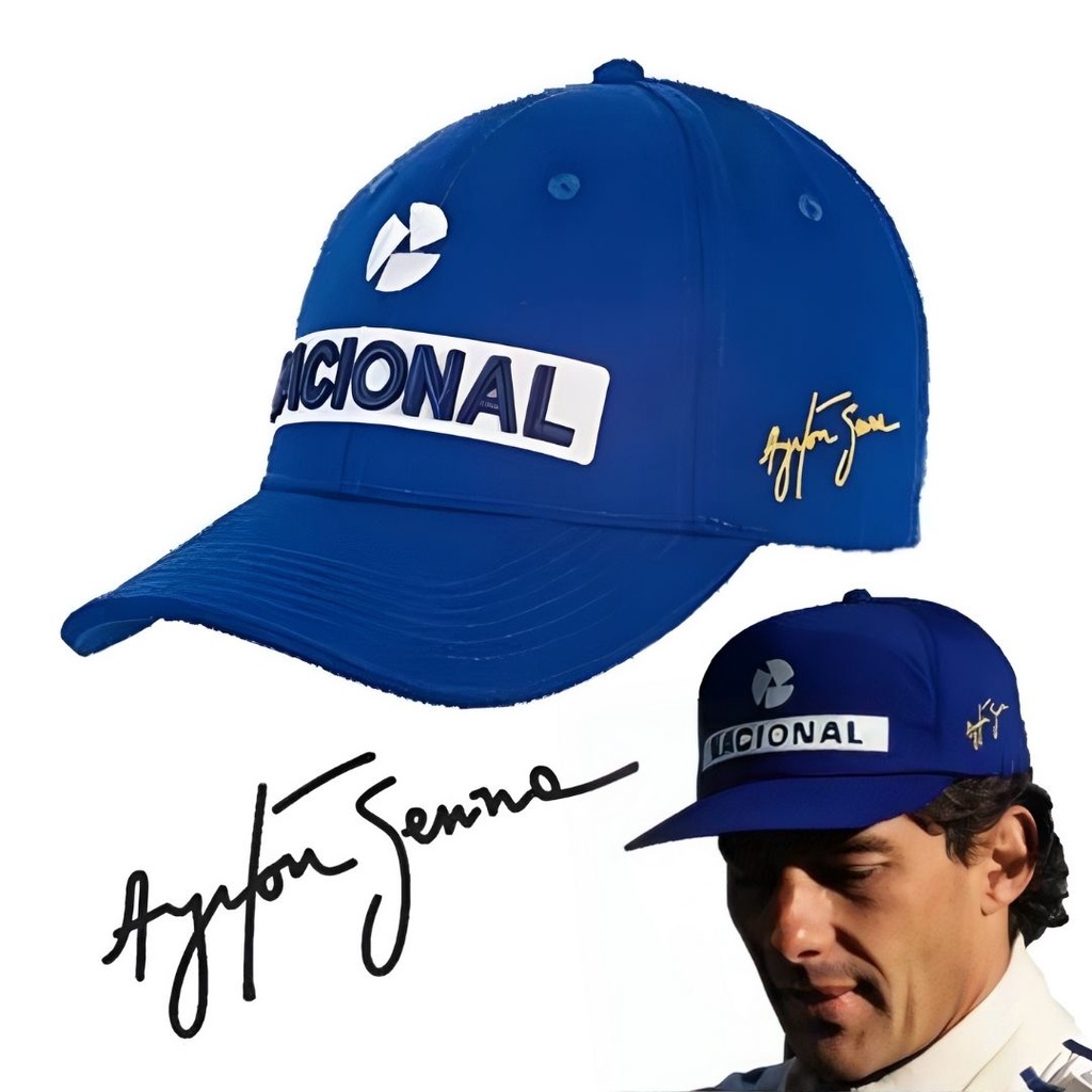 Boné Nacional Ayrton Senna Retro F1