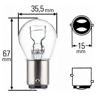 Lâmpada Luz De Freio Duster Techroad Ano12-18(par)