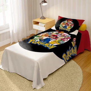 Jogo De Lençol Cobre Leito + Fronha Quarto Infantil Pokémon