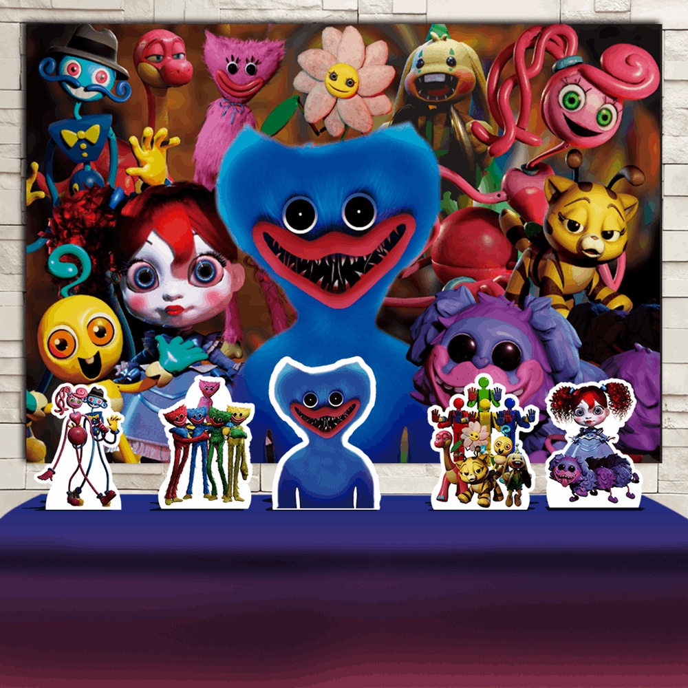 Novo jogo Poppy Playtime Mochila para meninos meninas cartoon mini