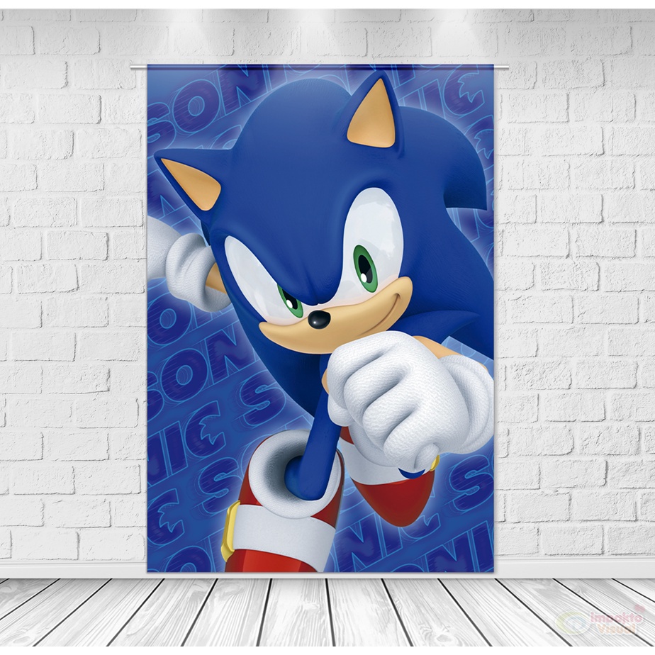 Painel Retangular Tecido Sublimado 3D Sonic WRT-5250 - Wear Sublimações