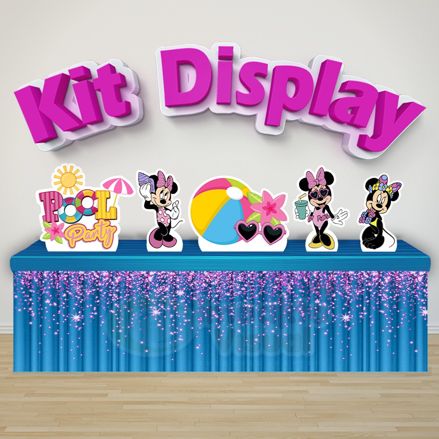 Kit Display + Painel 2x1,5m Festa Infantil Pool Party
