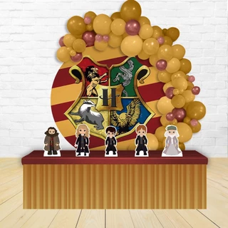 Kit Festa Painel Redondo Decoração Harry Potter