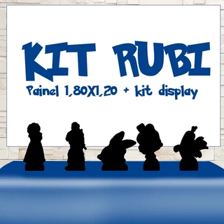 Kit Painel display Festa Infantil Aleatorio RUBI