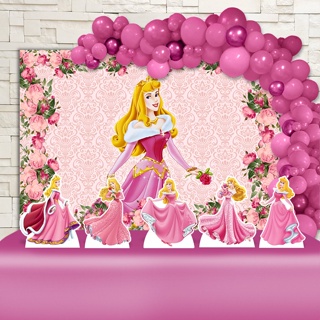 Painel Redondo Tecido Sublimado Princesa Aurora C/elástico 150x150cm
