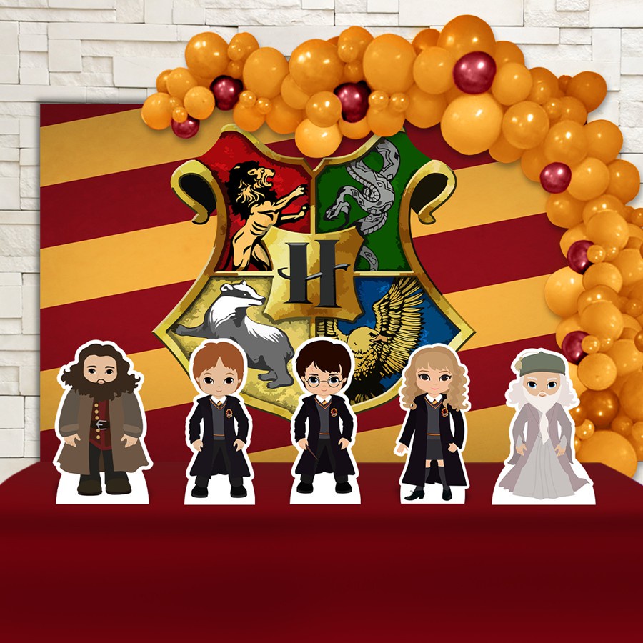 Festa Aniversário Harry Potter Cute Kit ouro Decoração
