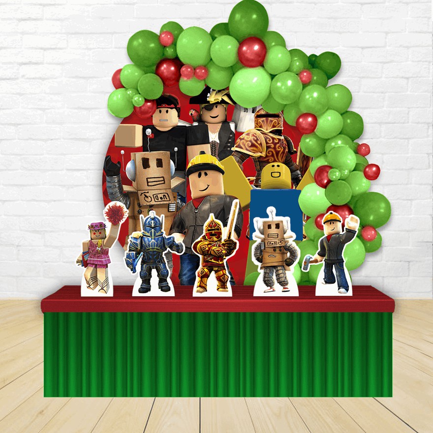 roblox meninas kit decoração de festa infantil 4 display de 20cm