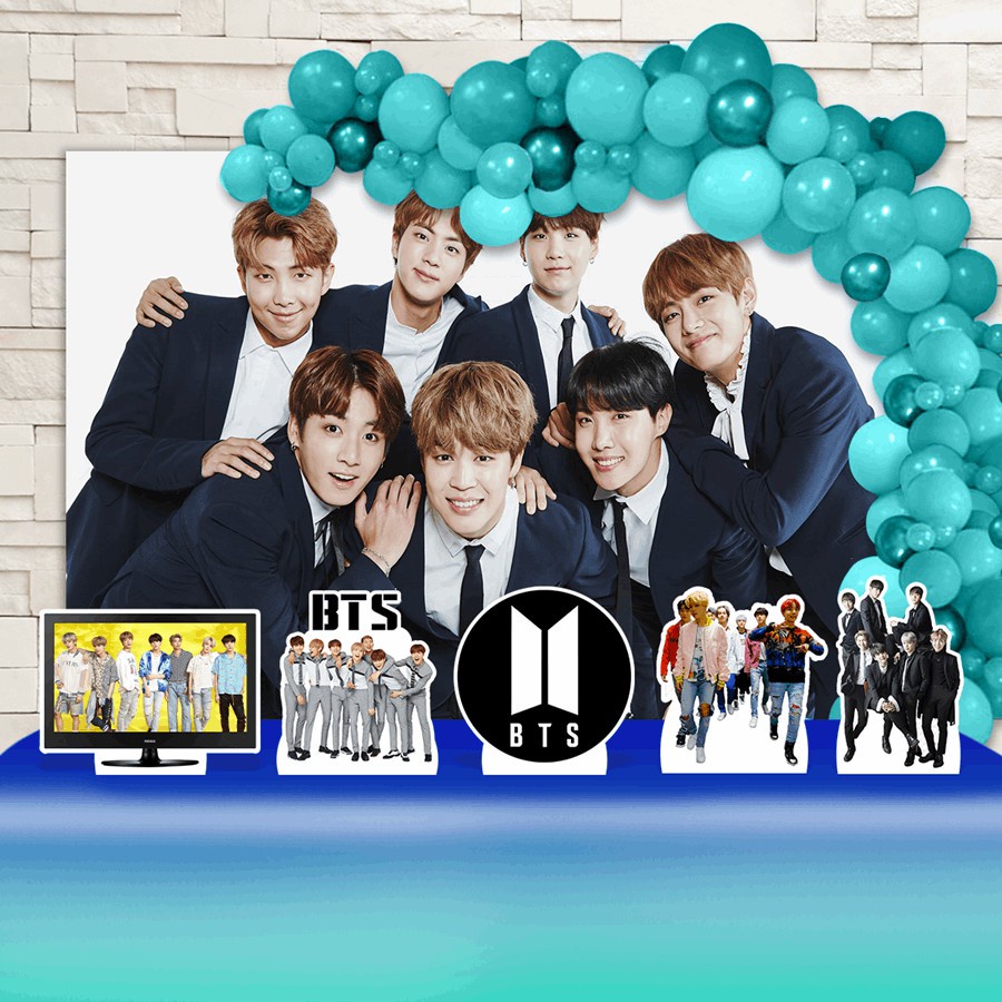 Festa Aniversário Bts Decoração Cenários Kit Ouro
