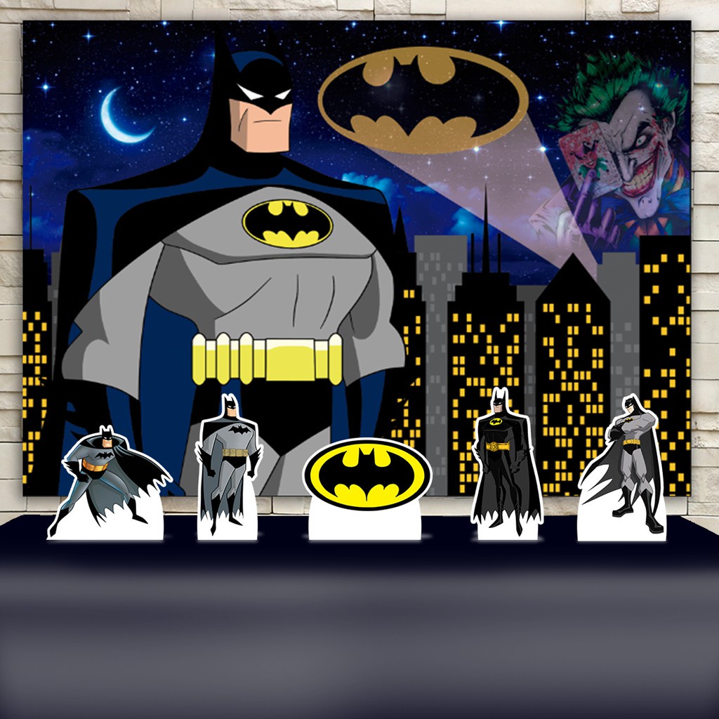 Kit Aniversário Festa Infantil Batman Decoração Kit Prata