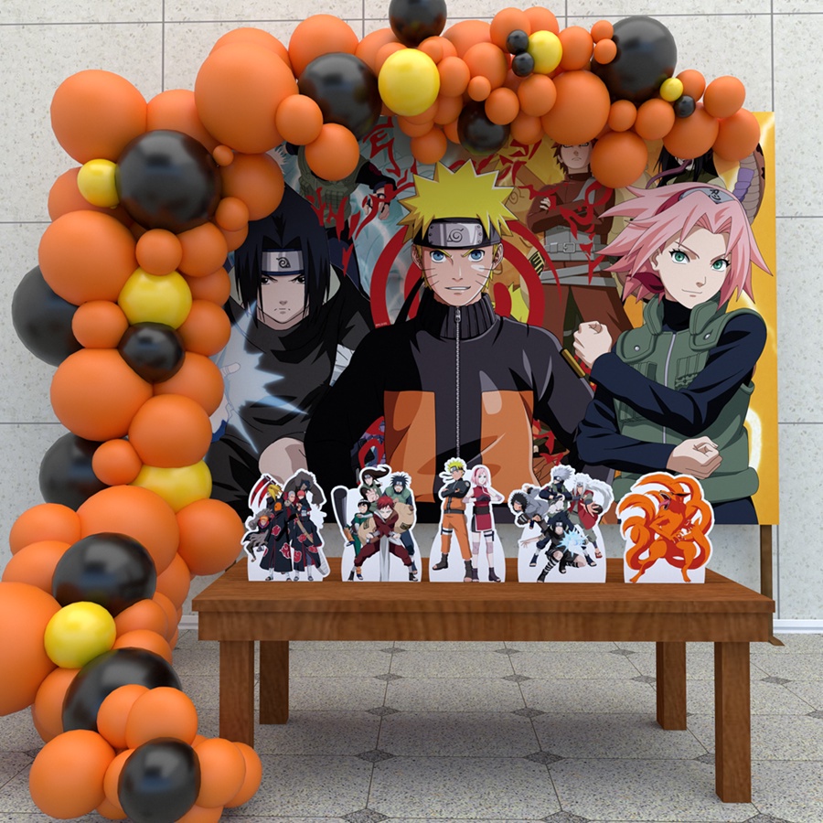 Kit Decoração de Festa Naruto Anime Otaku