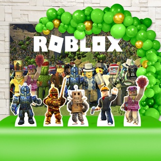 ROBLOX Mundo Virtual Sandbox Menina Rosa Aniversário Tema Festa