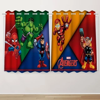 Cortina Infantil 2,60x1,50 Vingadores Baby Decoração Quarto Criança