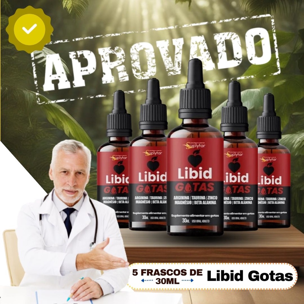 5 Frascos Libid Gotas Potente Original Oportunidade Unica | Shopee Brasil