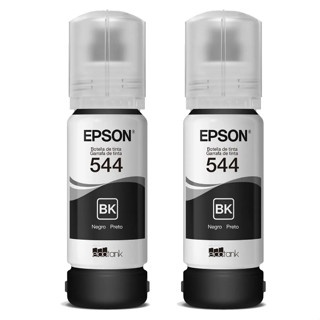 Kit 2 Refil Tintas T544 Preta Original L-1110 / L-3110 / L-3150 / L-3160 / L-5190